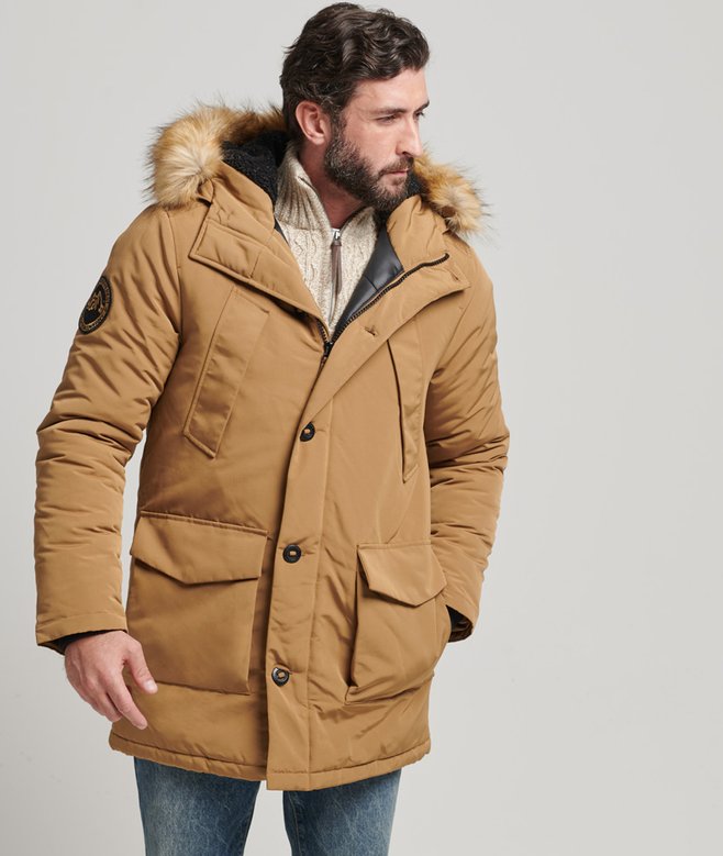 superdry Hooded Everest Faux Fur Parka