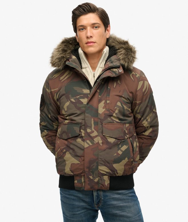 Superdry Hooded Everest Puffer Bomber Jacket