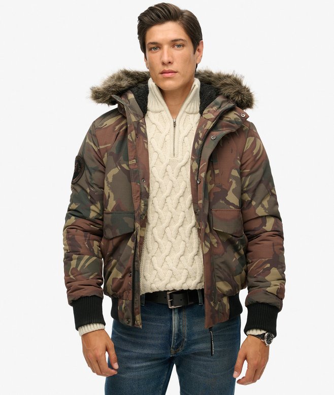 superdry Hooded Everest Puffer Bomber Jacket