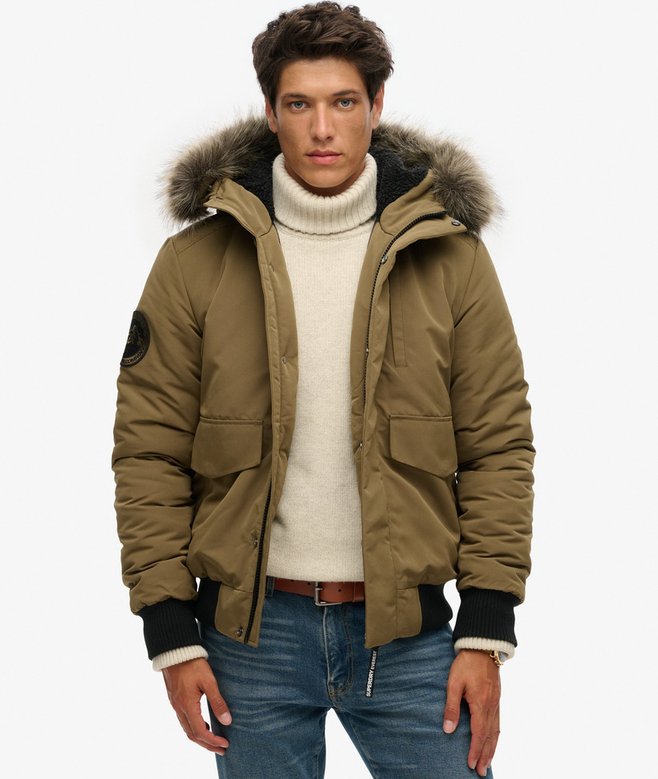 superdry Hooded Everest Puffer Bomber Jacket