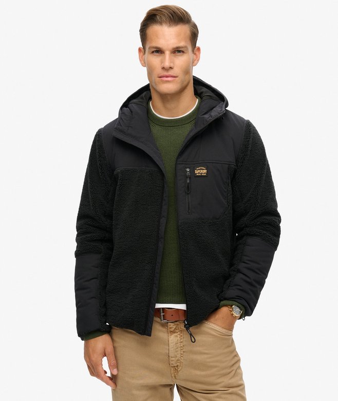 superdry Hooded Expedition Borg Hybrid