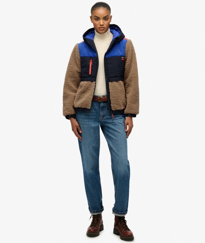 Superdry Hooded Fleece Sherpa Jacket