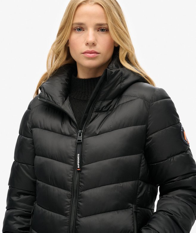 Superdry Hooded Fuji Mid Padded Coat