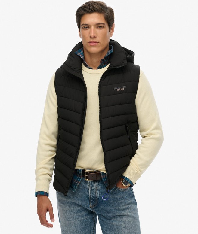 superdry Hooded Fuji Padded Gilet