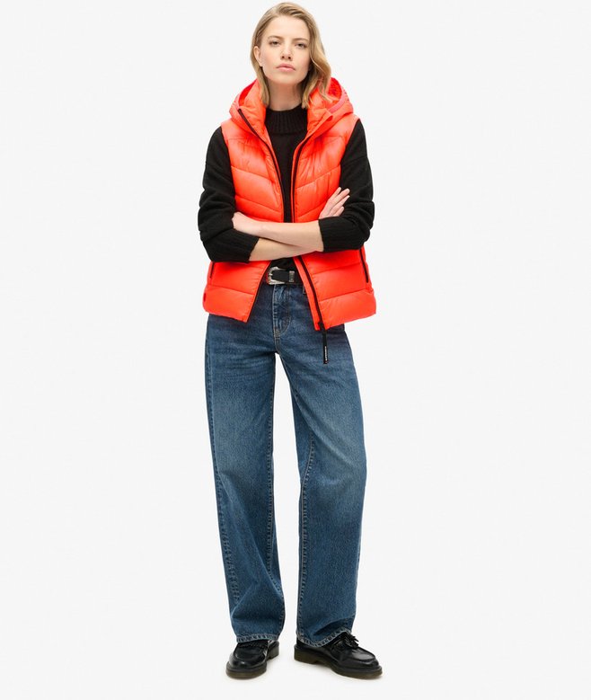 Superdry Hooded Fuji Quilt Padded Gilet