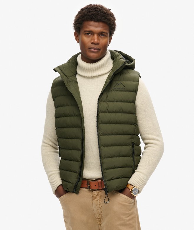 superdry Hooded Fuji Sport Padded Gilet