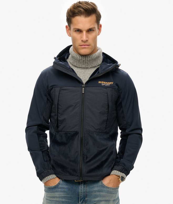 superdry Hooded Hybrid Trekker Jacket