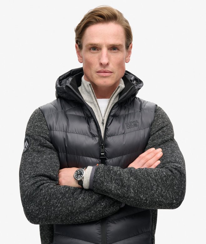 Superdry Hooded Knit Storm Hybrid Jacket