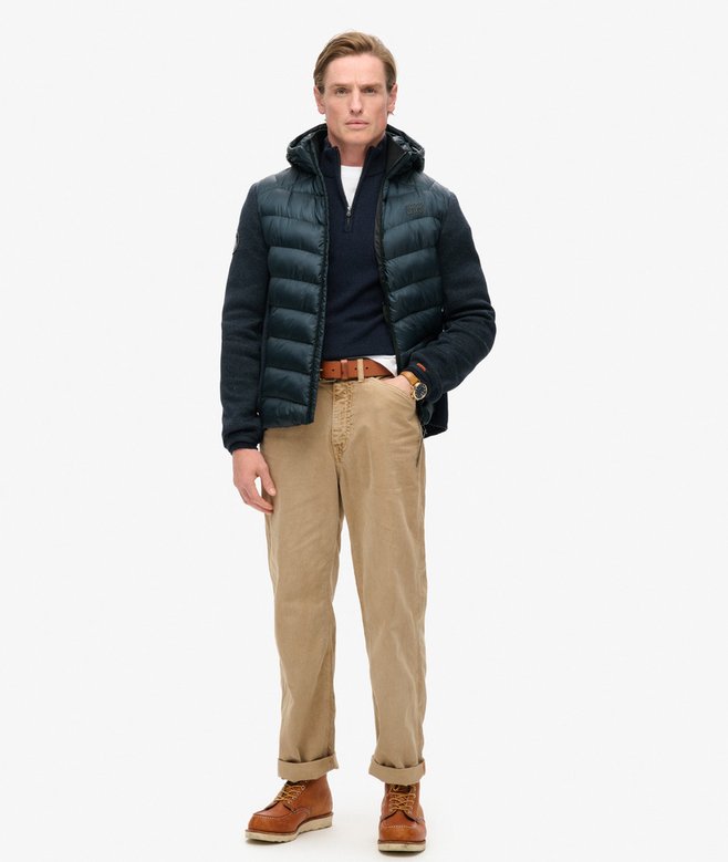 Superdry Hooded Knit Storm Hybrid Jacket