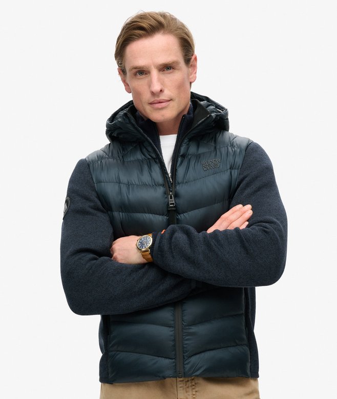 Superdry Hooded Knit Storm Hybrid Jacket