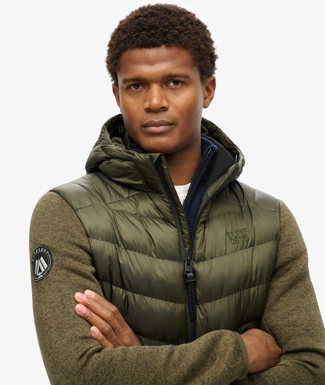 Superdry Hooded Knit Storm Hybrid Jacket