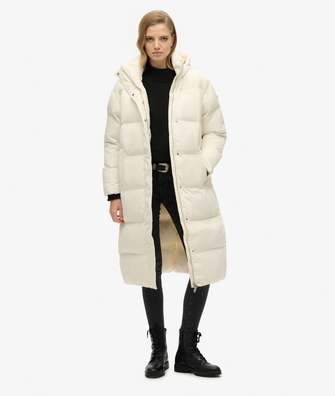 Superdry Hooded Longline Puffer Coat
