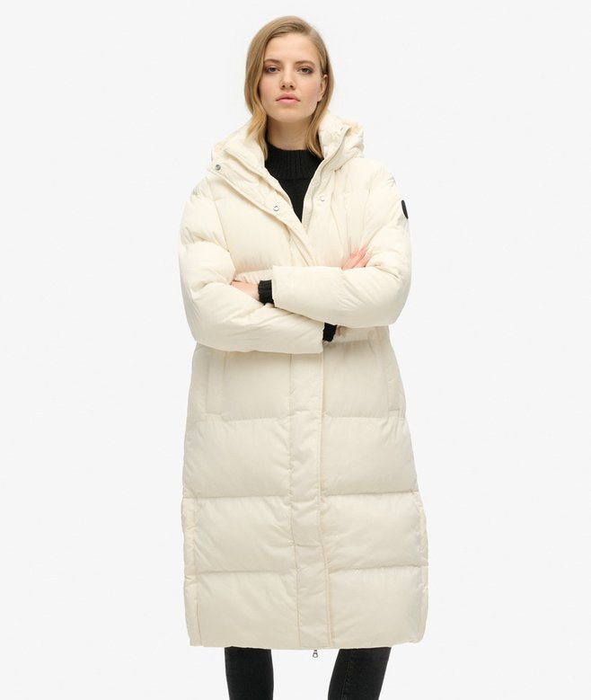 Superdry Hooded Longline Puffer Coat