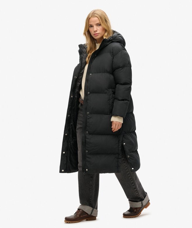 Superdry Hooded Longline Puffer Coat