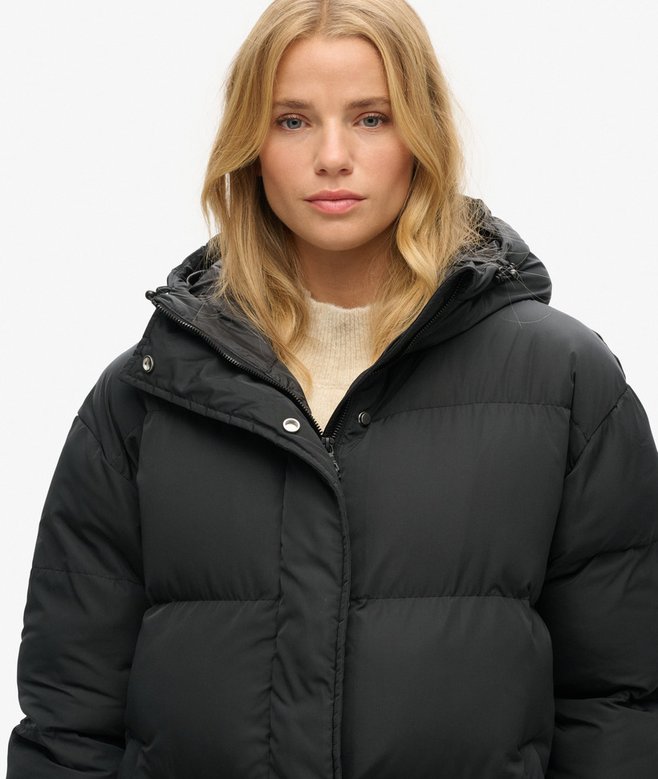 Superdry Hooded Longline Puffer Coat