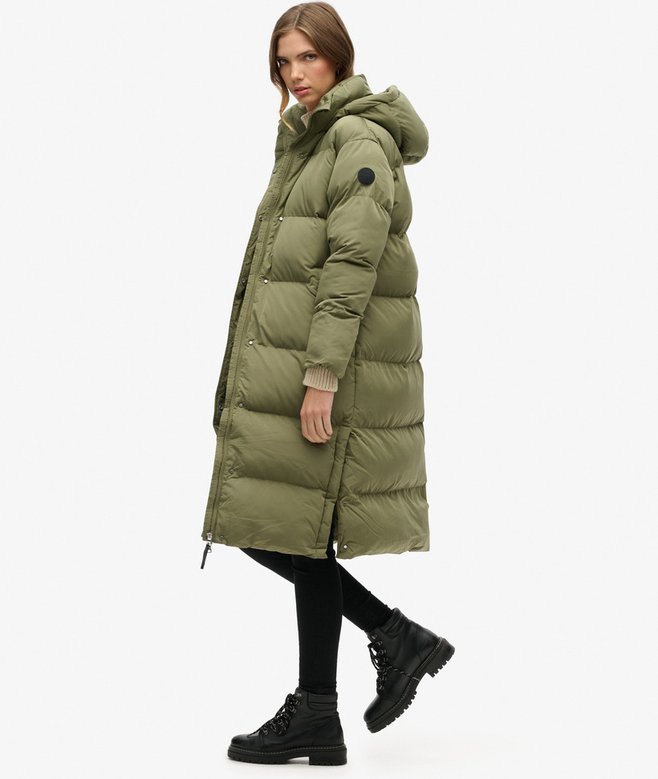 Superdry Hooded Longline Puffer Coat