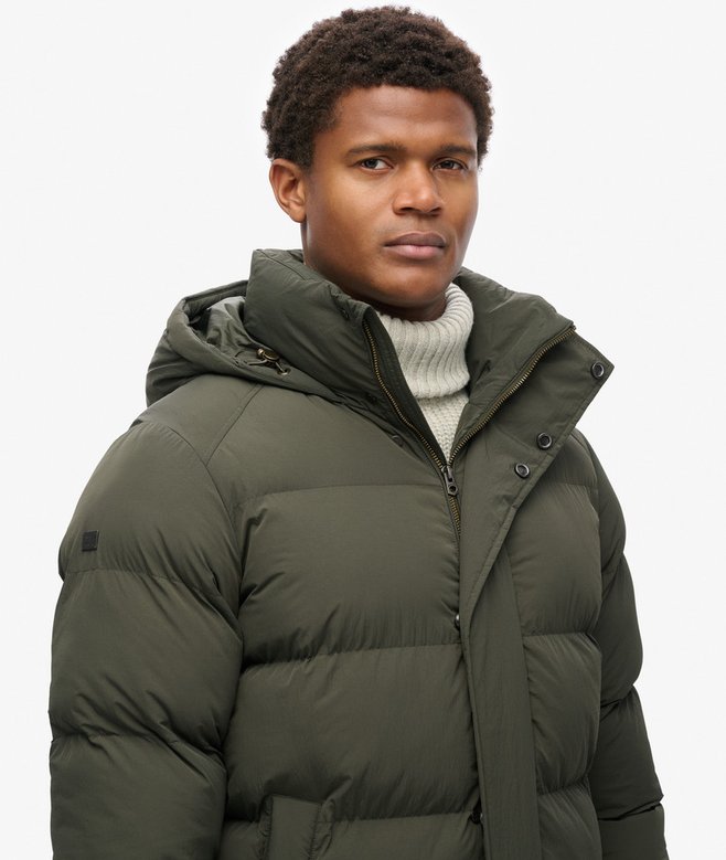 Superdry Hooded Longline Puffer Jacket