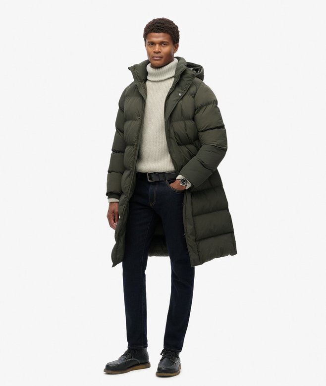 superdry Hooded Longline Puffer Jacket