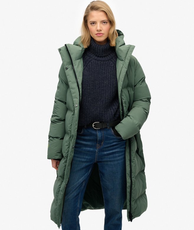 superdry Hooded Longline Puffer Jacket