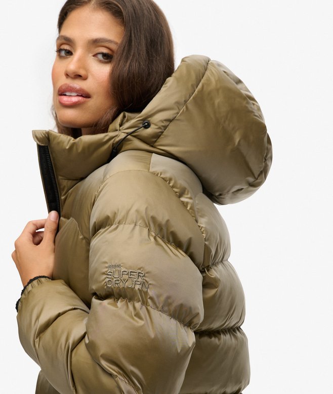 Superdry Hooded Luxe Sports Puffer Jacket