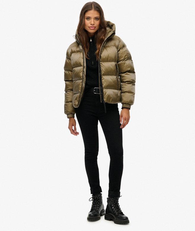 Superdry Hooded Luxe Sports Puffer Jacket