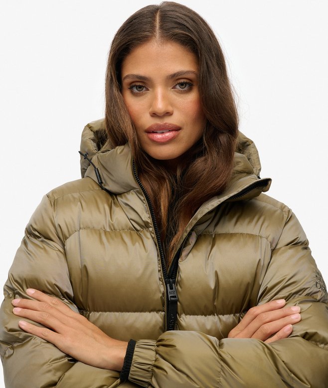 Superdry Hooded Luxe Sports Puffer Jacket