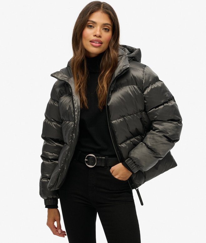 superdry Hooded Luxe Sports Puffer Jacket