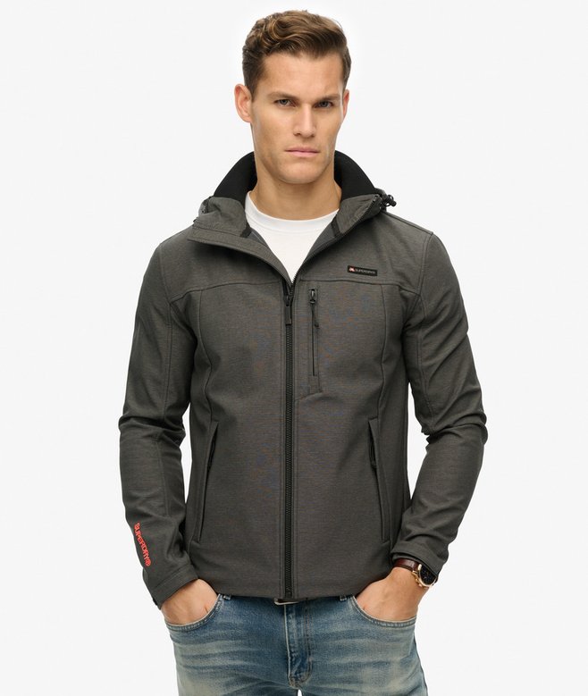 superdry Hooded Marl Ripstop Trekker Jacket