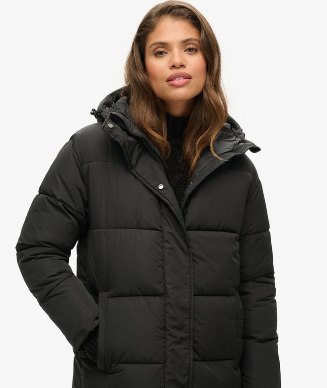 Superdry Hooded Maxi Puffer Coat