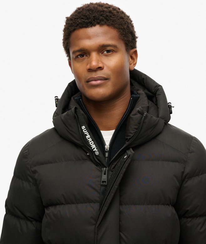 Superdry Hooded Microfibre Sport Puffer Jacket