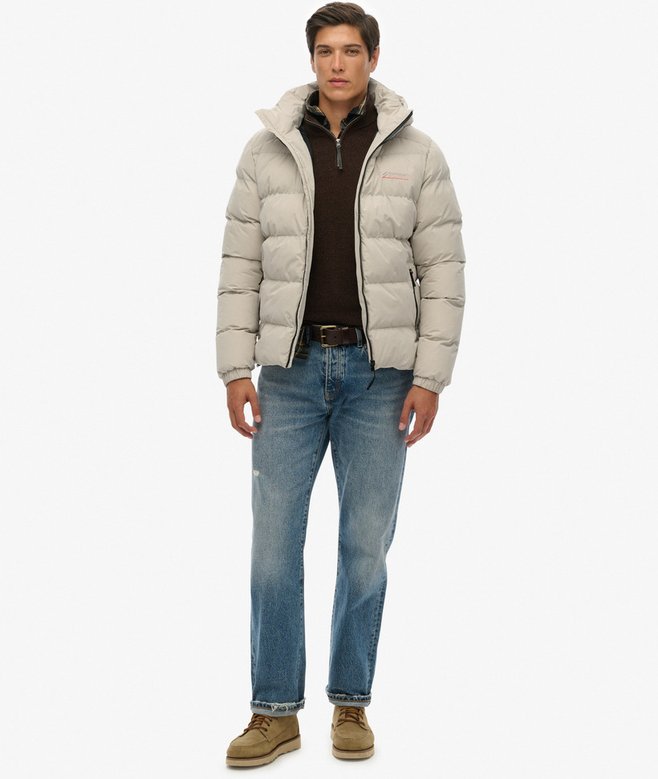 Superdry Hooded Microfibre Sport Puffer Jacket