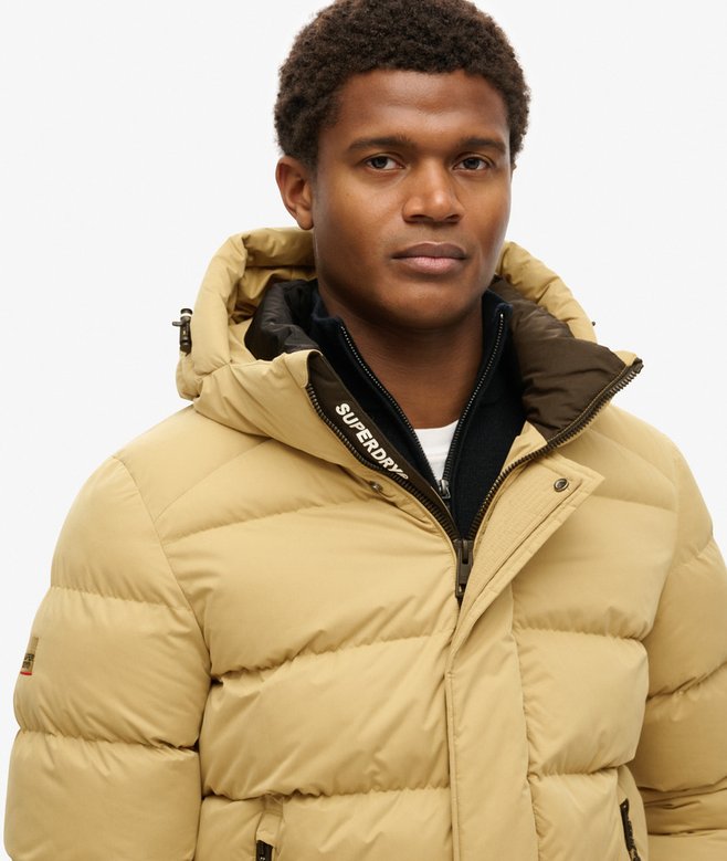 Superdry Hooded Microfibre Sport Puffer Jacket