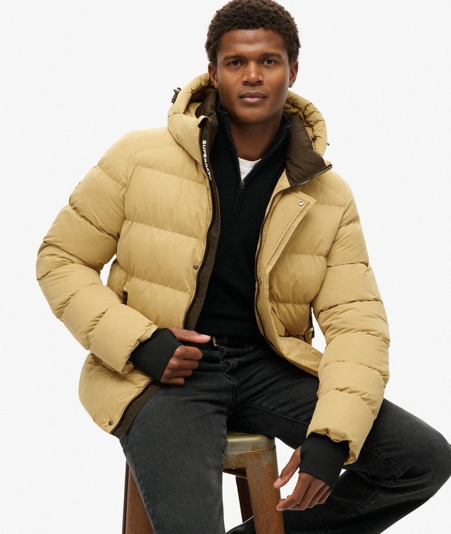 Superdry Hooded Microfibre Sport Puffer Jacket