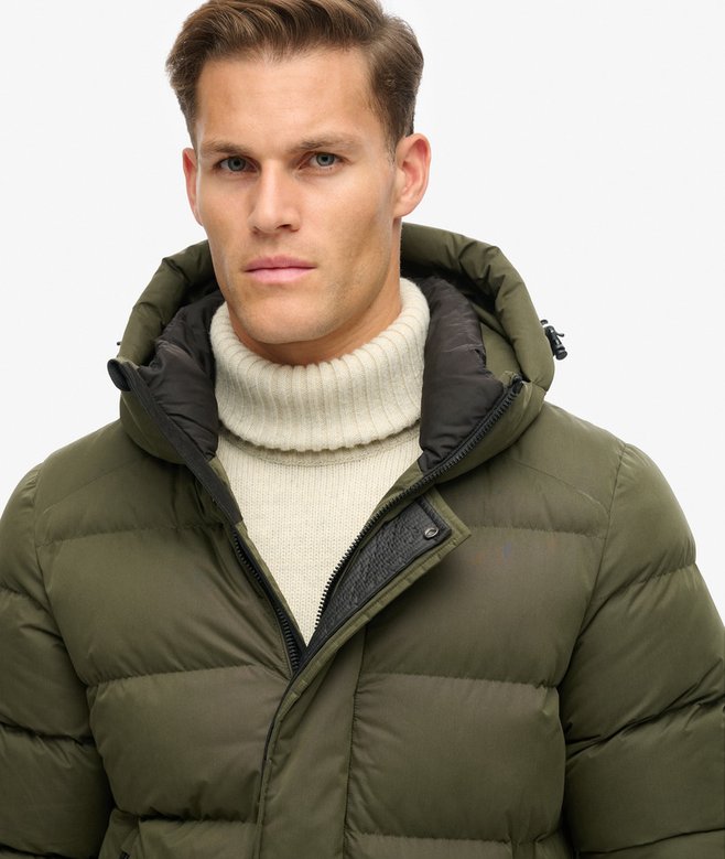 Superdry Hooded Microfibre Sport Puffer Jacket