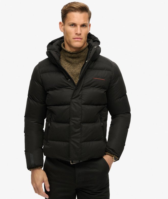 Superdry Hooded Microfibre Sports Puffer Jacket