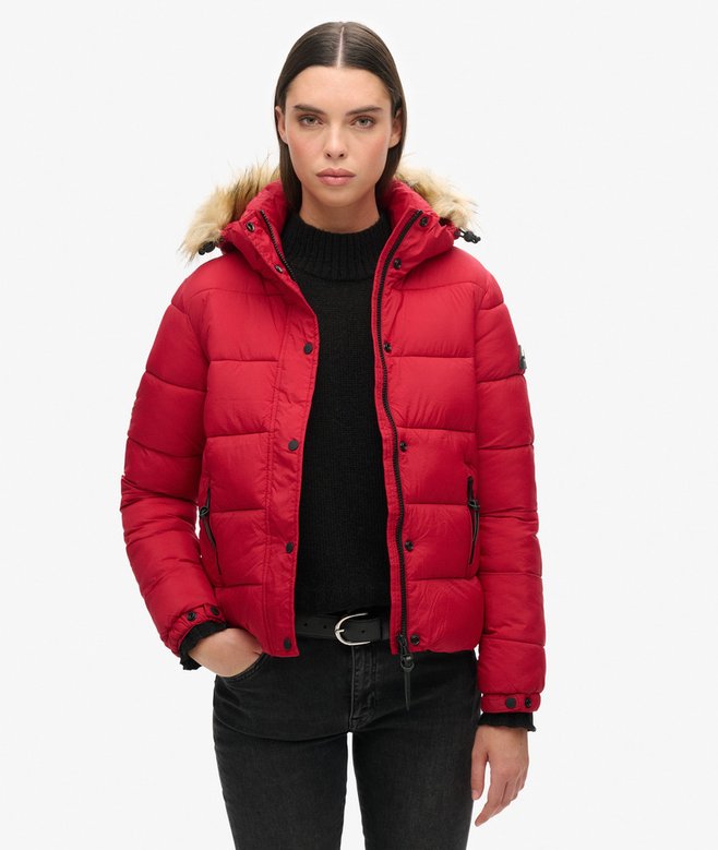 superdry Hooded Mid Layer Short Jacket