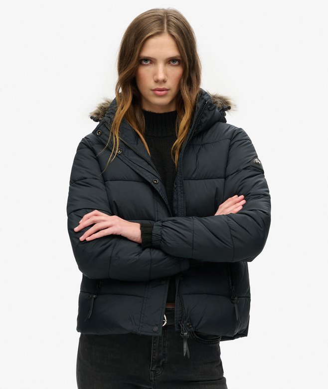 superdry Hooded Mid Layer Short Jacket