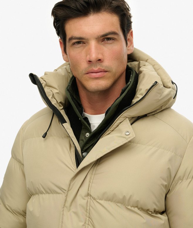 Superdry Hooded Mid Length Sports Puffer Jacket