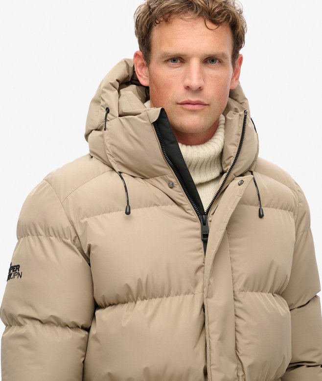 Superdry Hooded Mid Length Sports Puffer Jacket