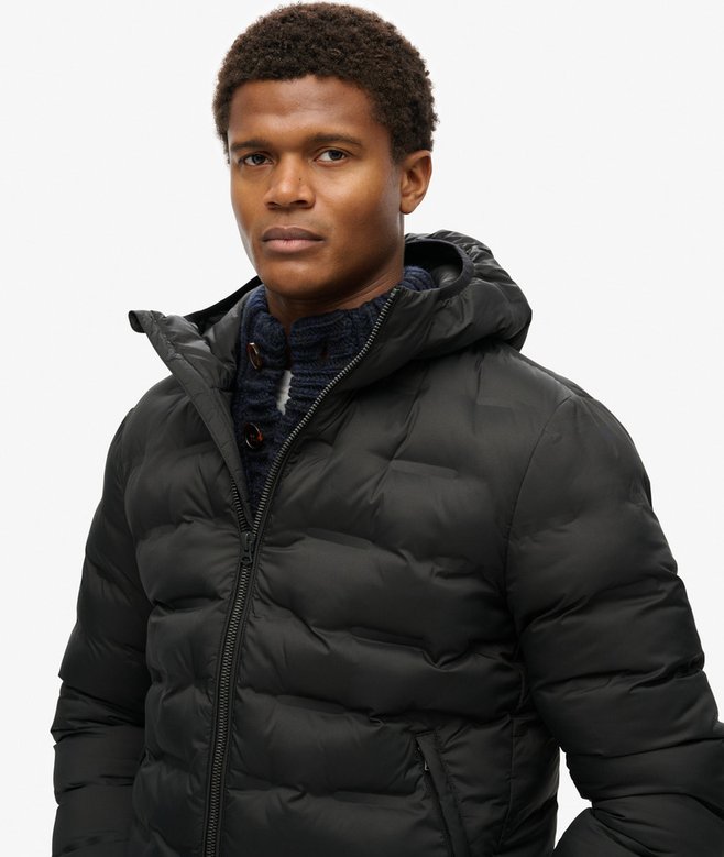 Superdry Hooded Quilted Puffer Coat