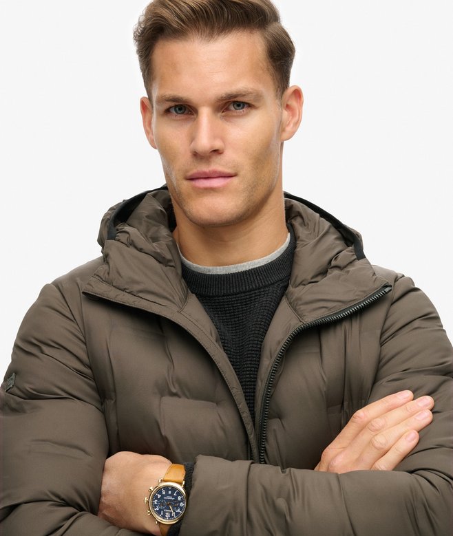 Superdry Hooded Quilted Puffer Coat