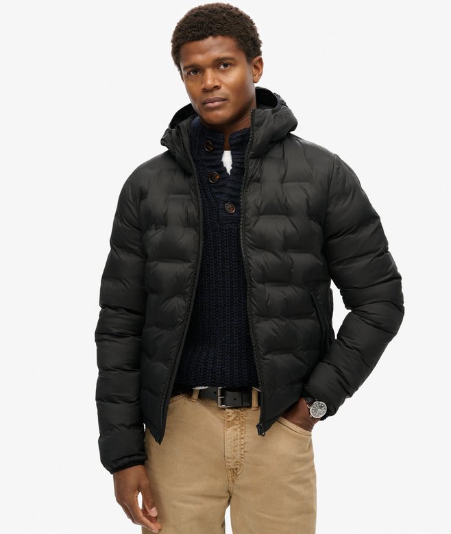 superdry Hooded Quilted Puffer Coat