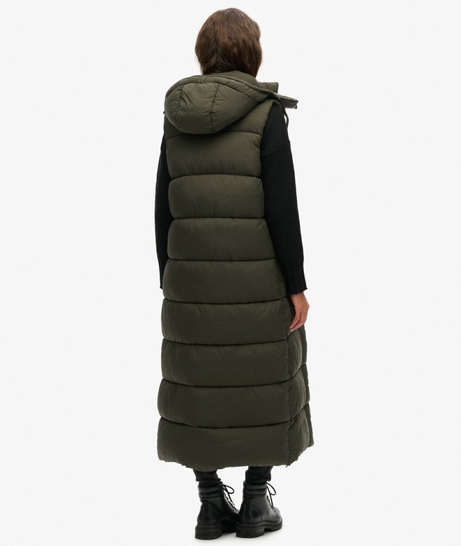 Superdry Hooded Ripstop Longline Gilet