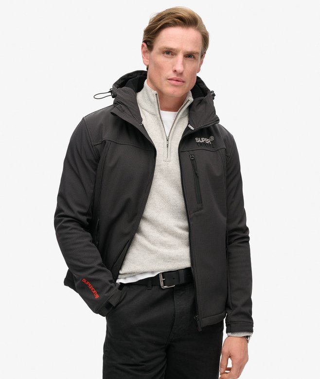 superdry Hooded Ripstop Softshell Trekker Jacket
