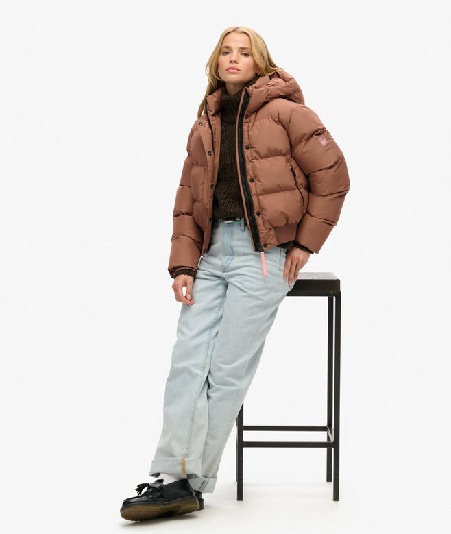 Superdry Hooded Sports Puffer Bomber Jacket