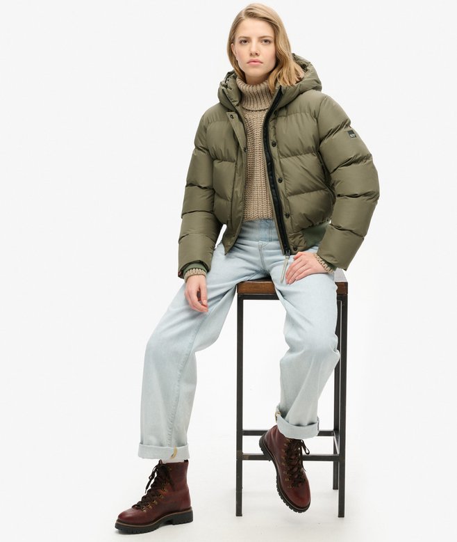 Superdry Hooded Sports Puffer Bomber Jacket