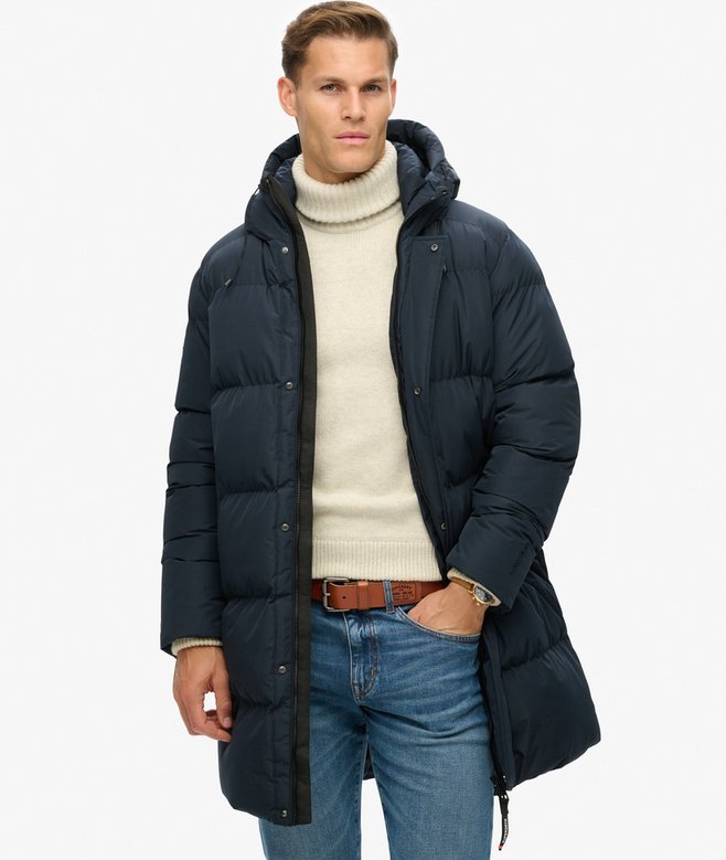 superdry Hooded Sports Puffer Coat