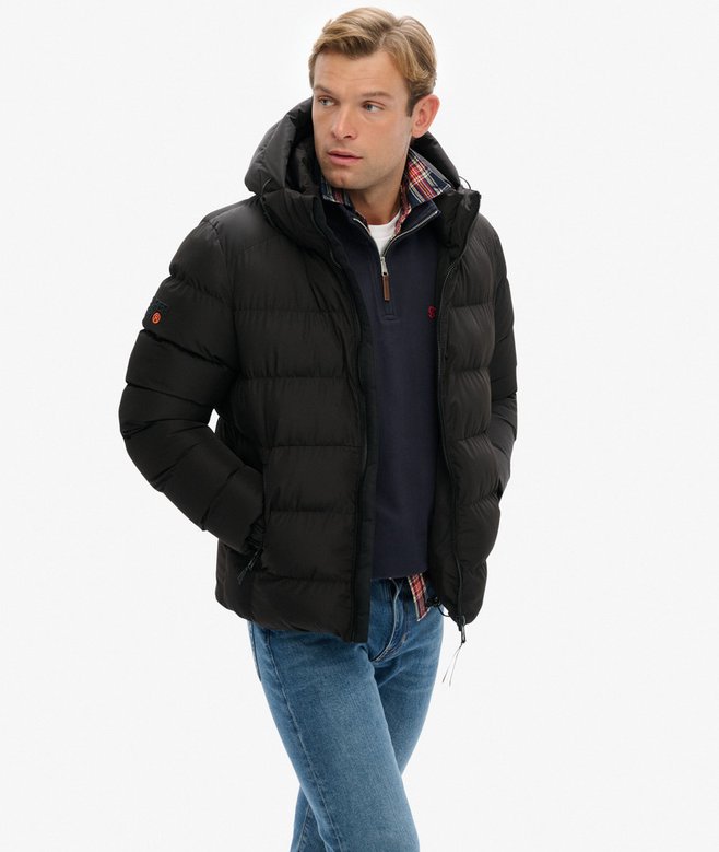 superdry Hooded Sports Puffer Jacket