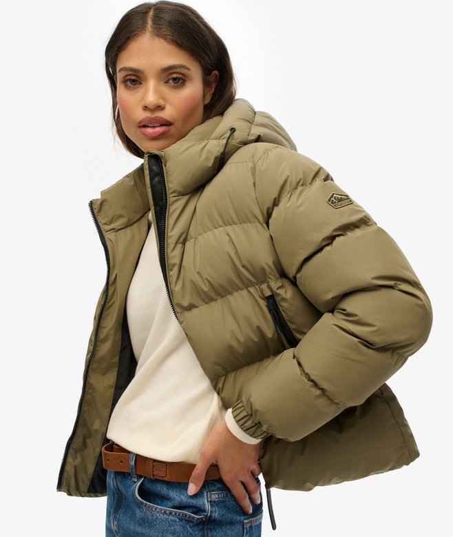 superdry Hooded Sports Puffer Jacket