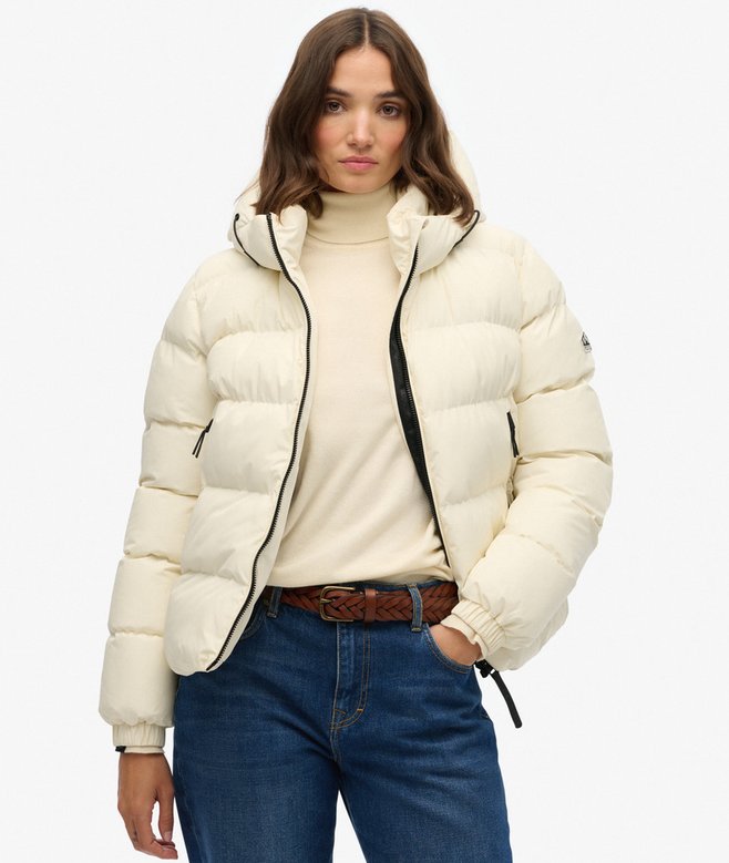 superdry Hooded Sports Puffer Jacket